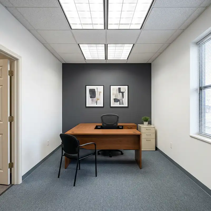 Commercial Painting Service Digital color rendering of a San Diego office before painting by CG Pro Painting